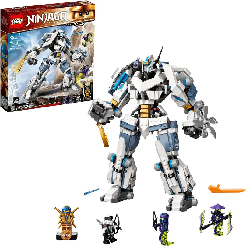 LEGO stavebnica LEGO® NINJAGO® 71738 Zane a bitka s titánskymi robotmi