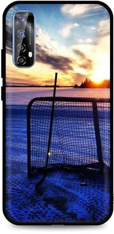 Kryt na mobil TopQ Realme 7 silikón Hockey Sunset 61993