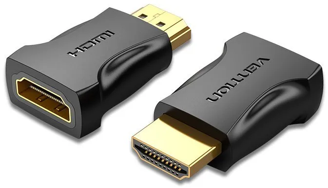 Redukcia Vention HDMI Male to Female Adapter Black 2 ks