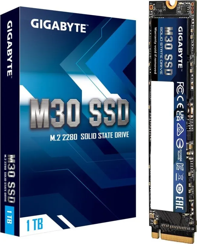 SSD disk GIGABYTE M30 1TB, M.2 (PCIe 3.0 4x NVMe), TLC (Triple-Level Cell), rýchlosť čítan