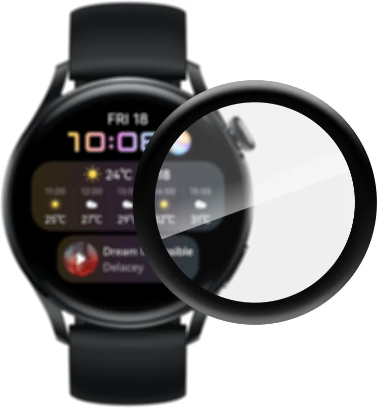 Ochranné sklo AlzaGuard FlexGlass pre Huawei Watch 3