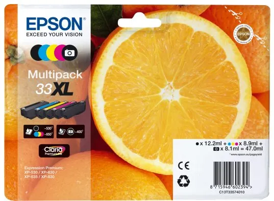 Cartridge Epson T33XL Multipack, pre Expression Home a Premium XP-530, 630, 635, 830, mult