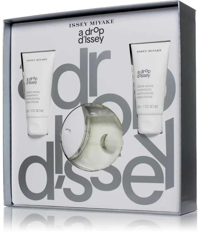 Darčeková sada parfémov ISSEY MIYAKE A Drop D´Issey Set EdP 50 ml + Hand Cream 2× 50 ml