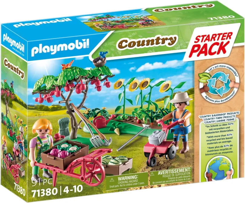 Stavebnica Playmobil 71380 Starter Pack Farmárska zeleninová záhrada