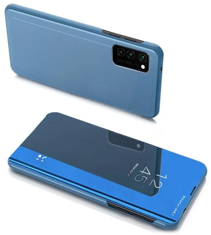 Puzdro na mobil Clear View knižkové puzdro na Samsung Galaxy Note 20, modré