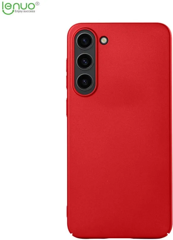Kryt na mobil Lenuo Leshield obal pre Samsung Galaxy S23+, červená