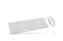 Set klávesnice a myši Rapoo 9300M Set, biela - CZ/SK