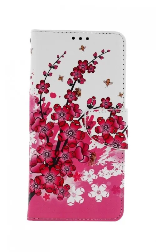 Puzdro na mobil TopQ Xiaomi Redmi Note 10 Pre knižkové Kytičky textil 58038