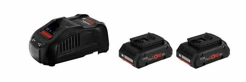 Nabíjačka a náhradná batéria Bosch 2x GBA ProCORE18V 4.0Ah 1.600.A01.6GF