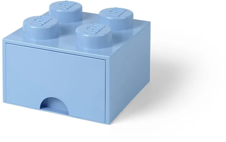 Úložný box LEGO Úložný box 4 s zásuvkou - svetlo modrá