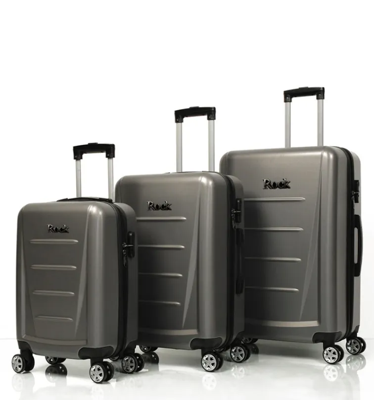 Súprava cestovných kufrov ROCK TR-0229/3 ABS - šedá