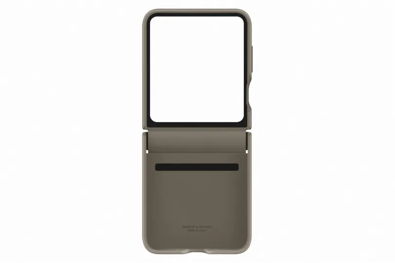 Kryt na mobil Samsung Galaxy Z Flip5 Zadný kryt z eko kože šedohnedý