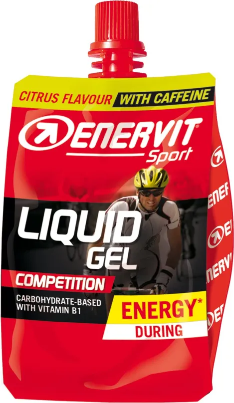 Energetický gél Enervit Liquid Gel Competition s kofeínom (60 ml) citrus