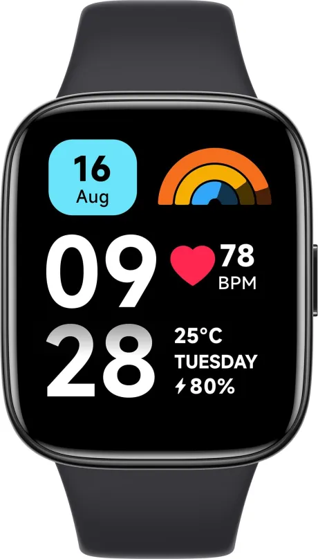 Chytré hodinky Xiaomi Redmi Watch 3 Active Black, pre mužov aj ženy, LCD displej, telefóno