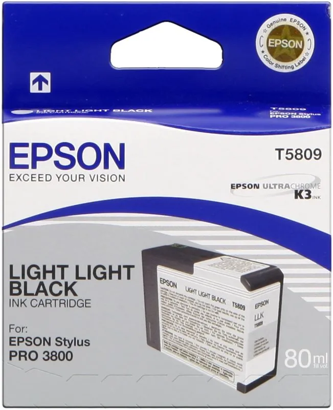 Cartridge Epson T580 svetle svetlá čierna