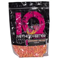 LK Baits Partikel IQ Method Feeder Corn Spicy Peach 1kg