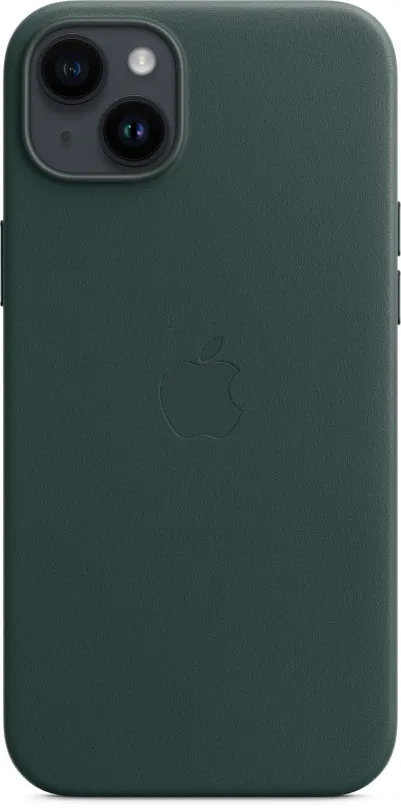Kryt na mobil Apple iPhone 14 Plus Kožený kryt s MagSafe píniovo zelený