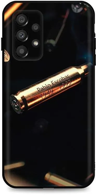 Kryt na mobil TopQ Kryt Samsung A33 5G silikón Pablo Escobar Bullet 74125