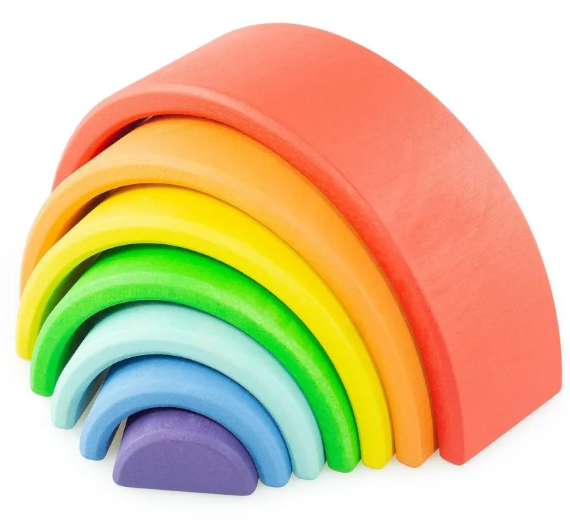 Vzdelávacia sada Ulanik Montessori drevená hračka Rainbow Small