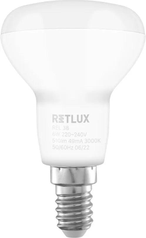 LED žiarovka RETLUX REL 38 LED R50 2x6W E14 W