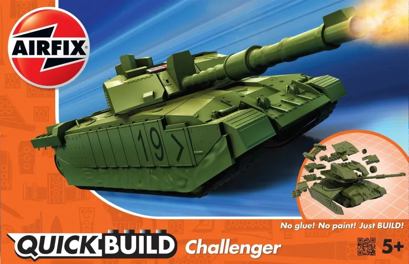 Model tanku Quick Build tank J6022 - Challenger Tank - zelená, , typ modelu: tank, 35 diel