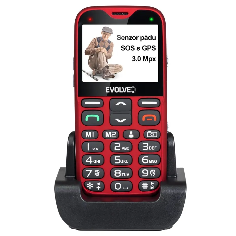 Mobilný telefón EVOLVEO EasyPhone XG červená