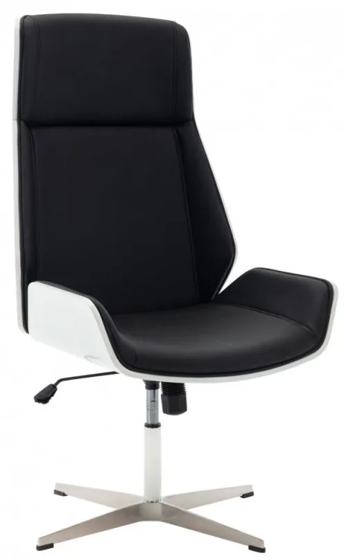 Kancelárska stolička BHM GERMANY Breda, biela / čierna