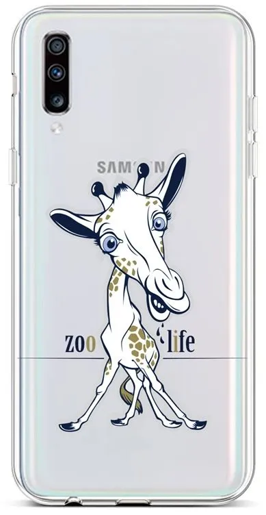 Kryt na mobil TopQ Samsung A70 silikón Zoo Life 42545
