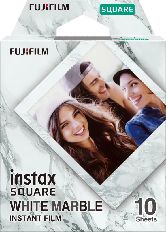Fotopapier FujiFilm film instax square White Marble 10 ks