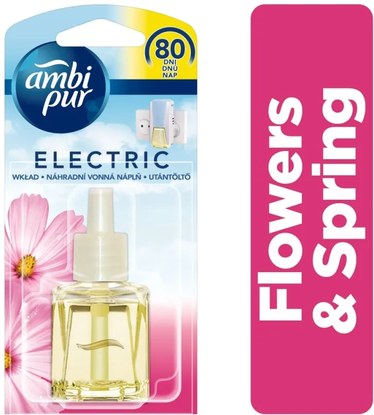 Osviežovač vzduchu AMBI PUR Electric Flowers & Spring náplň 20 ml