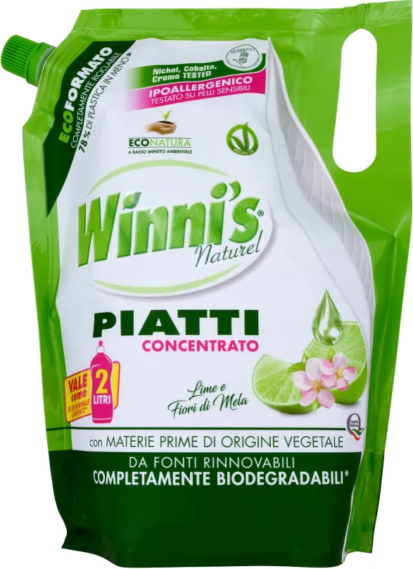 Eko prostriedok na riad WINNI'S Piatti lime Ecoricarica 1000 ml