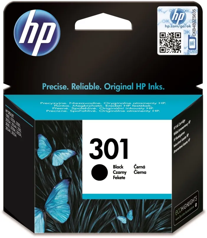 Cartridge HP N9J72AE č. 301, atramentová náplň čierna a farebná, pre HP DeskJet 10