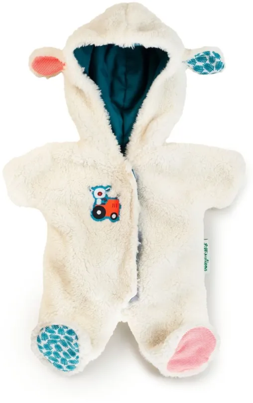 Oblečenie pre bábiky Lilliputiens - zimný overal pre bábiky - ovečka