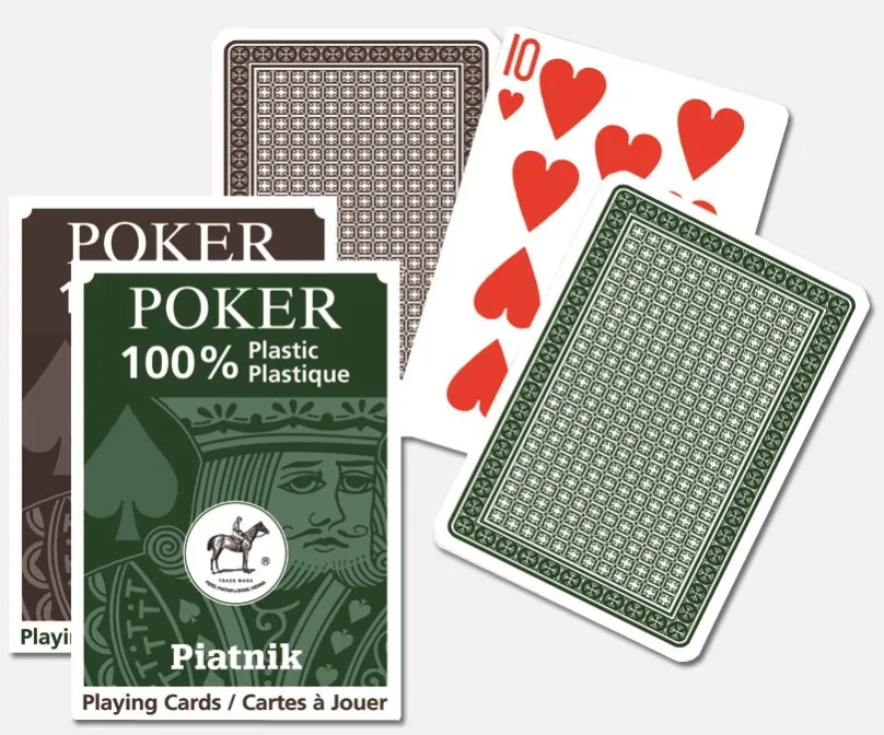 Karty Poker - 100% Plastic, základná hra, minimálny počet hráčov: 2, vhodné pre deti od 6