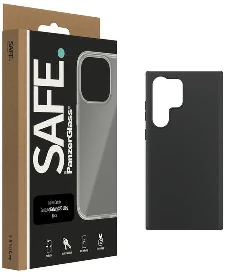 Kryt na mobil SAFE. by PanzerGlass Case Samsung Galaxy S23 Ultra Black, pre Samsung Galaxy