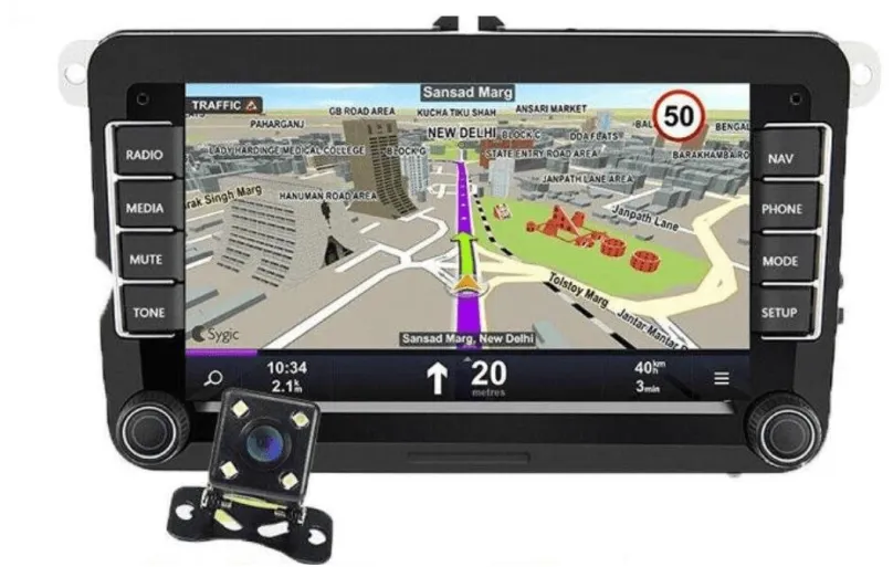 Autorádio Junsun 7" Autorádio pre VW Volkswagen Caddy Touran Golf, Škoda Superb Yeti, GPS Navigácia Android