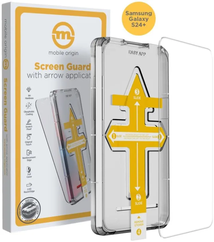 Ochranné sklo Mobile Origin Screen Guard Galaxy S24+ s aplikátorom