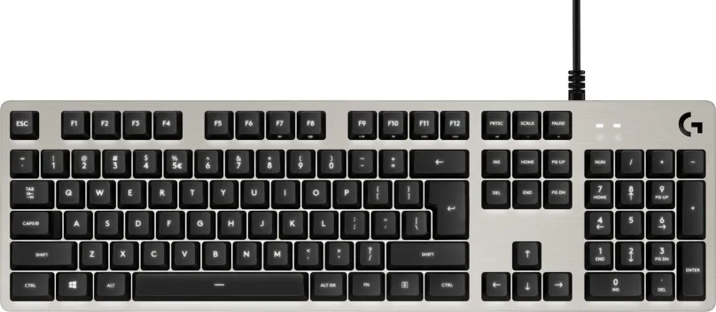 Herná klávesnica Logitech G413 Silver - US