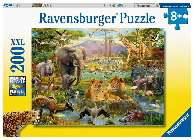 Puzzle Ravensburger 128914 Zvieratá na savane