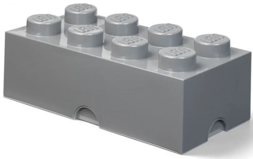 Úložný box LEGO úložný box 8 - tmavo šedá