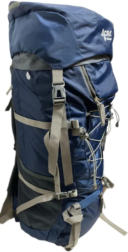 Turistický batoh Acra Adventure modrý 75l, s objemom 75 l, unisex prevedenie, rozmery 80 x