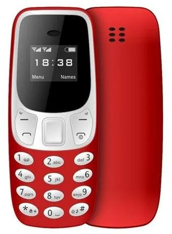 Mobilný telefón ALUM BM10 červený miniatúrny