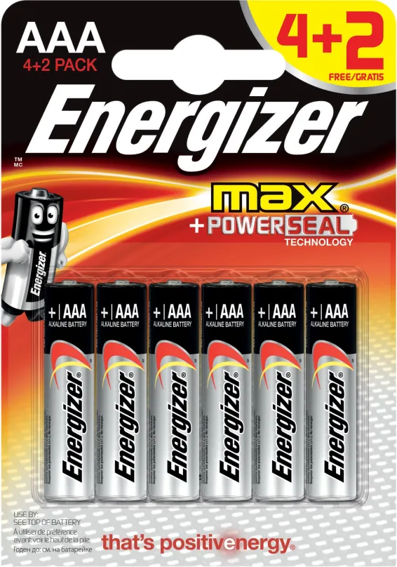 Jednorazová batéria Energizer Max Mikrotužka AAA