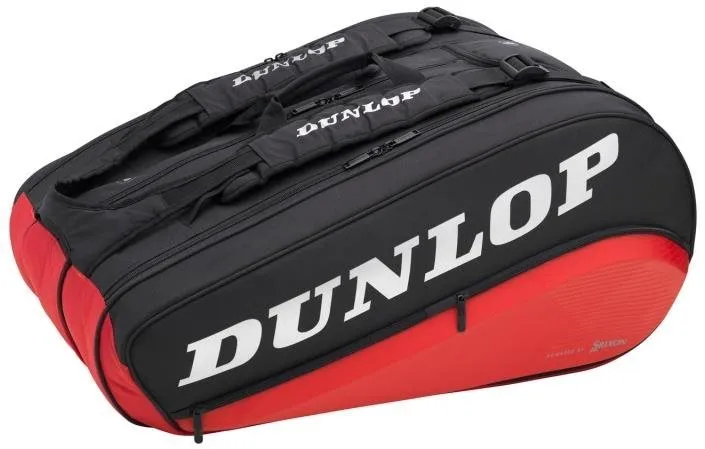Športová taška Dunlop CX Performance Bag 8 rakiet Thermo čierna/červená