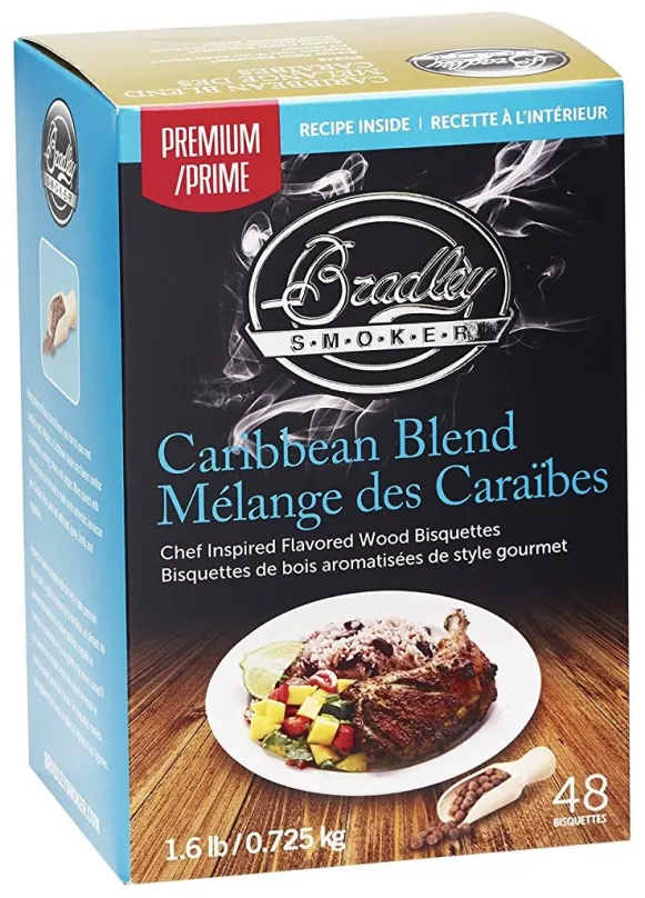 Grilovacie brikety Bradley Smoker - Brikety Premium Caribbean Blend 48ks