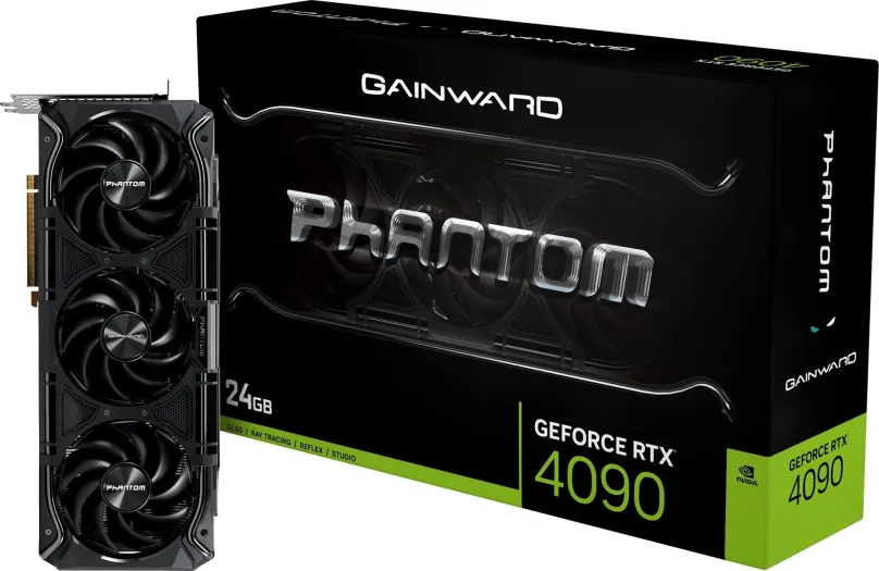 Grafická karta GAINWARD GeForce RTX 4090 Phantom 24GB, 24 GB GDDR6X (21200 MHz), NVIDIA G