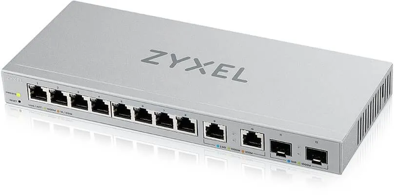 Switch Zyxel XGS1210-12-ZZ0101F, desktop, 10x RJ-45, 2x SFP+, Auto-MDI/MDIX, IGMP Snoopi