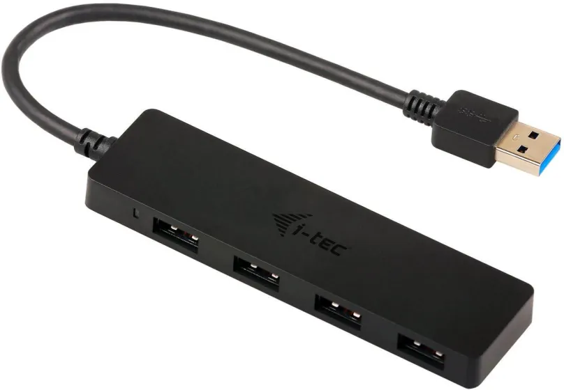 USB Hub i-tec USB 3.0 HUB 4 Port Passive, pripojenie pomocou USB 3.2 Gen 1 (USB 3.0), USB-