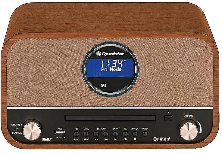 Rádio Roadstar HRA-1782N BT, klasické, FM a RDS tuner, podpora MP3, výkon 15 W, vstup USB