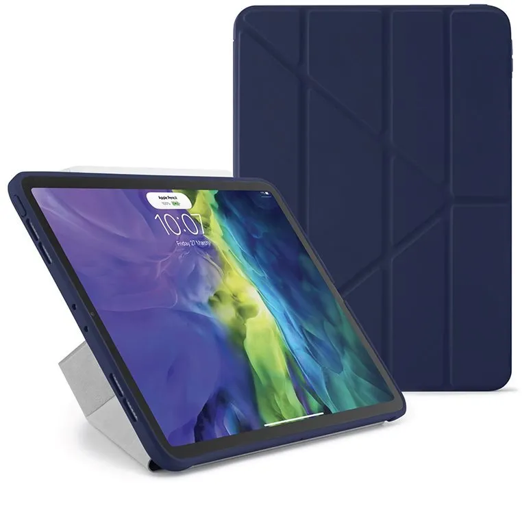 Puzdro na tablet Pipetto Origami Case pre Apple iPad Air 10,9 "(2020) - tmavo modré